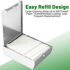 Wall Mount Stainless Steel Paper Towel Dispenser