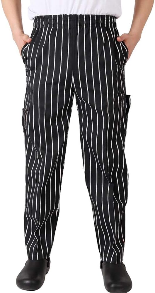 Men's Chef Pants Cargo Style, Baggy Chef Pants with Pockets