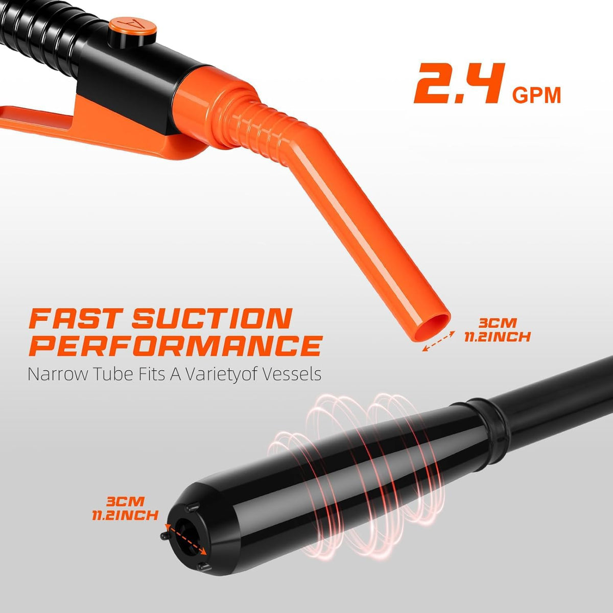 Portable Cordless Fuel Transfer Pump Battery Powered