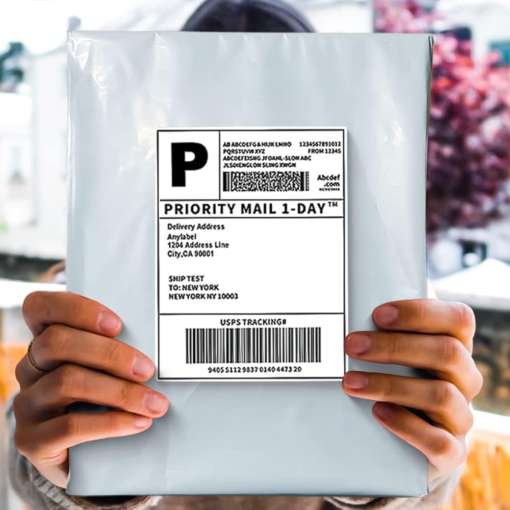 100 pcs 10x13 Inch White Poly Mailers Shipping Envelopes, Strong Adhesive Sealing, Waterproof, and Tear-resistant