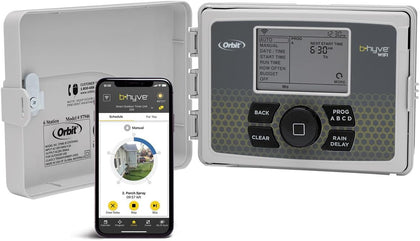 B-hyve Smart Indoor/Outdoor Sprinkler Controller - 6-Zone - App Controlled Smart Controller with Custom Irrigation