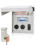 Temporary Power Outlet Panel with 20,30,50 Amp Receptacle with Breaker