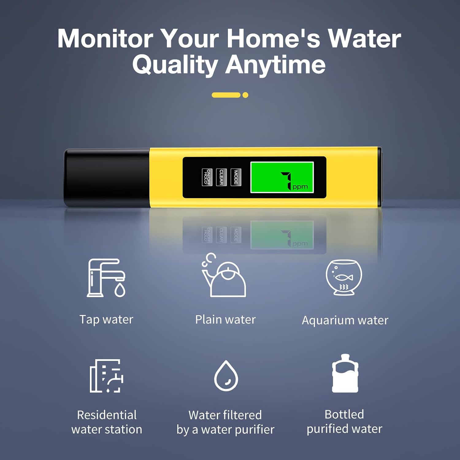 2025 All-New 4 in 1 Tds Meter Digital Water Tester - Accurate and Reliable TDS EC & Temp(°C,°F) Meter - 0-9999ppm