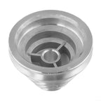 Pagoda Pulley Wheel, Aluminum Transmission Wheel for Benchtop Drill Press, 5-Step V-Belt Sheave for Motor Shaft Drive, Silver(2pcs set)
