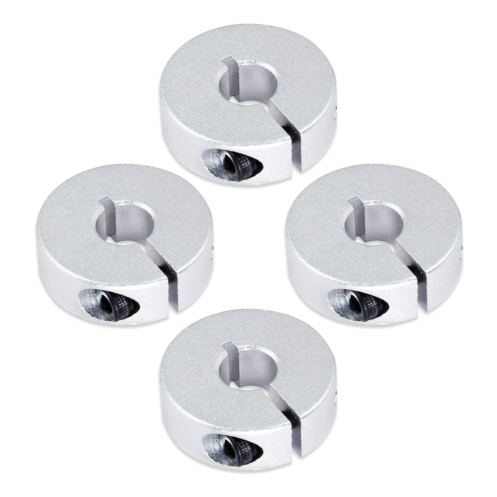 Hordion 4Pcs 8mm Split Shaft Collar, 8mm Bore Diameter, 25mm OD, 8mm Thick