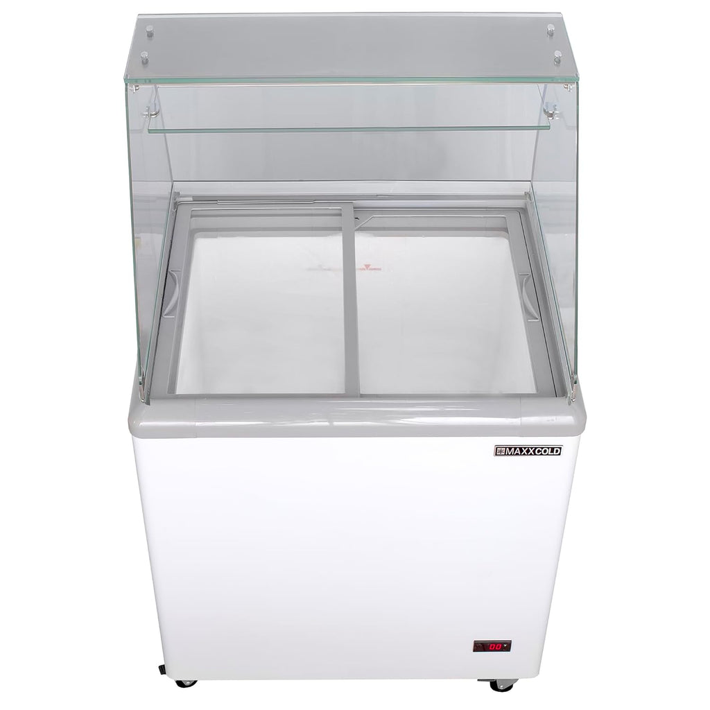 MXDC-4 4 Flavor 7.5 cu ft Commercial Ice Cream Dipping Cabinet Freezer