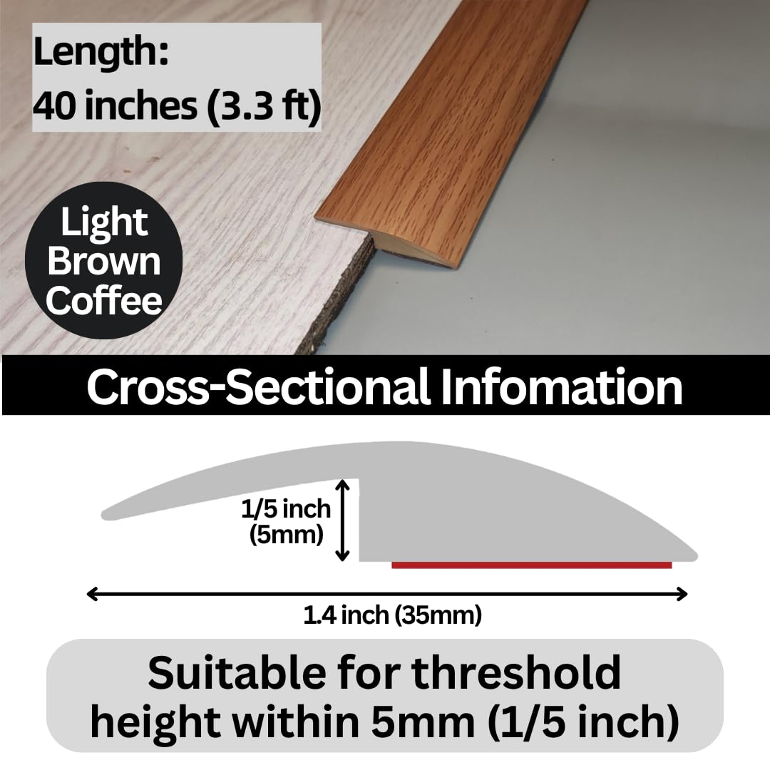Floor Transition Strip Self Adhesive Carpet Wood Tile Vinyl Flooring Laminate Transition Cover Edge Trim Gap Doorway