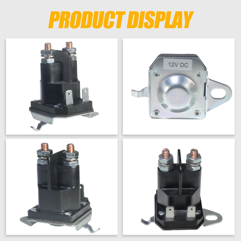 192507 Starter Solenoid Replacement for AYP Pou-LAN Hus-qvarna 582042802 532192507 Crafts-Man YS4500 LT2000 YT3000 Cub Ca-det 725-06153A 21546294 435-325 Lawn Mower Tractor LT2000 YS4500