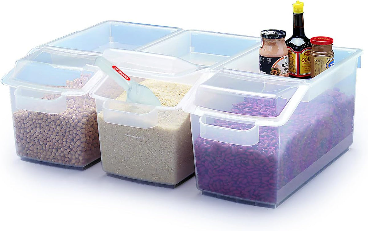 Ingredient Bin, Storage Container for Large Quantity Ingredients, Use in Commercial or Home Kitchen, 3.6 Gallons, 1