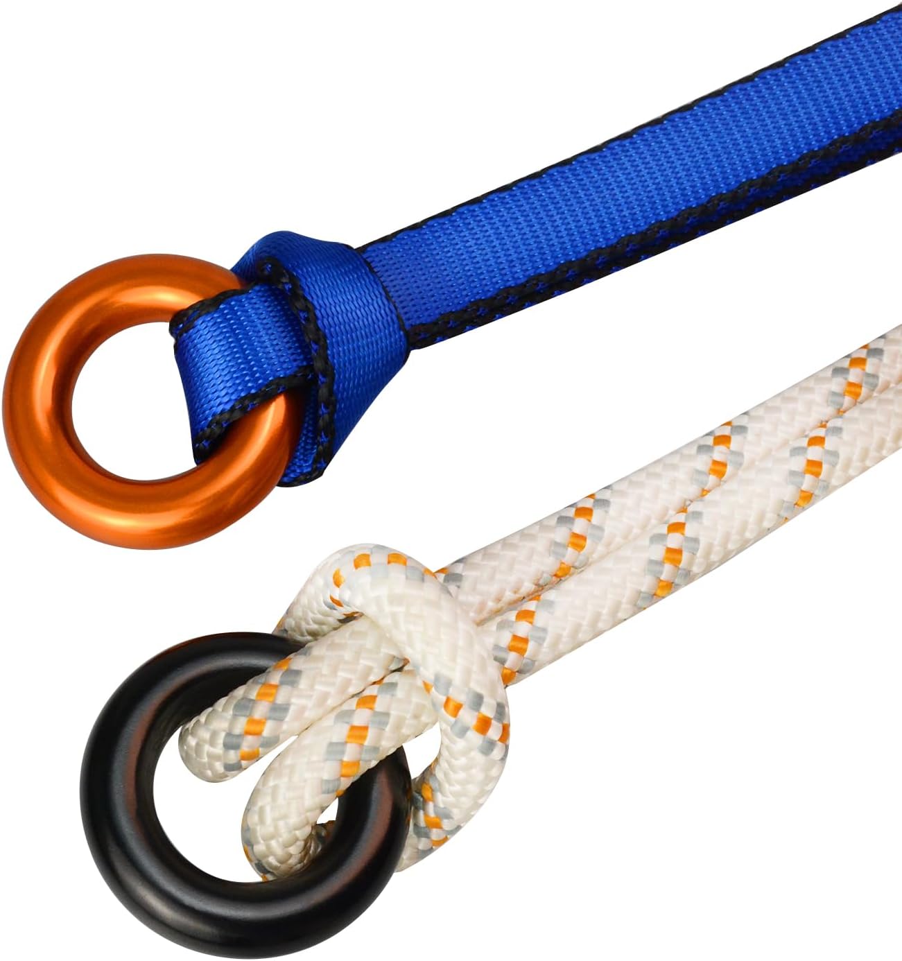 25kN Rappel Ring, Aluminum Climbing O-Ring, High Strength Durable Tension Ring for Rock Climbing Arborist Hammock