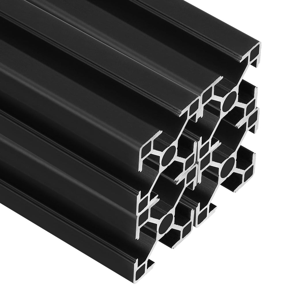 uxcell 4Pcs 100mm 3030 Aluminum Extrusion Profile, Anodized Linear Rail