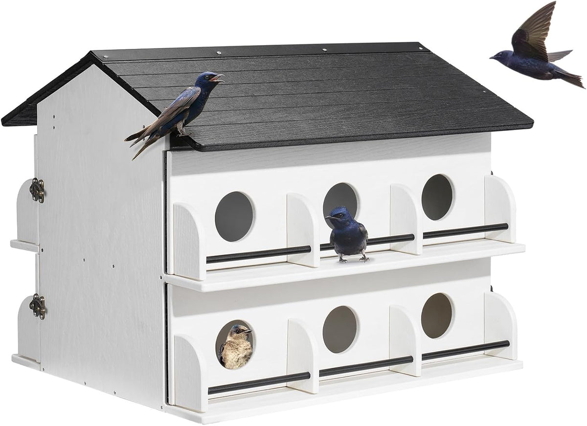 12-Room Pre-Assembled Purple Martin House