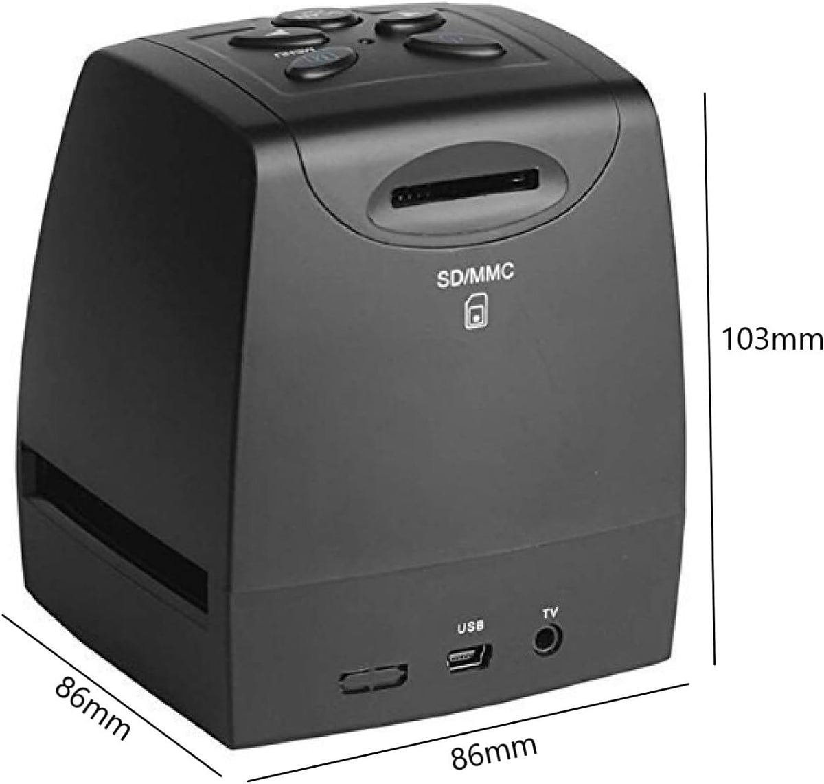 35mm Film Scanner & Slide Scanner with 2.4" LCD Screen | Converts color and B&W 135 negatives & Slide to JPEG