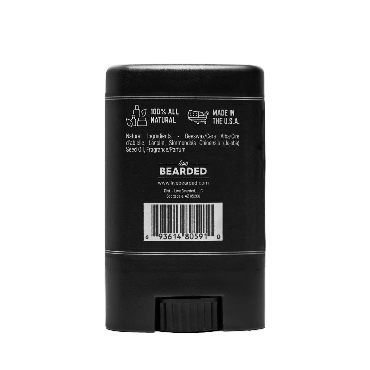 Mustache Wax Stick, Straight Up, Unscented, 0.35 oz