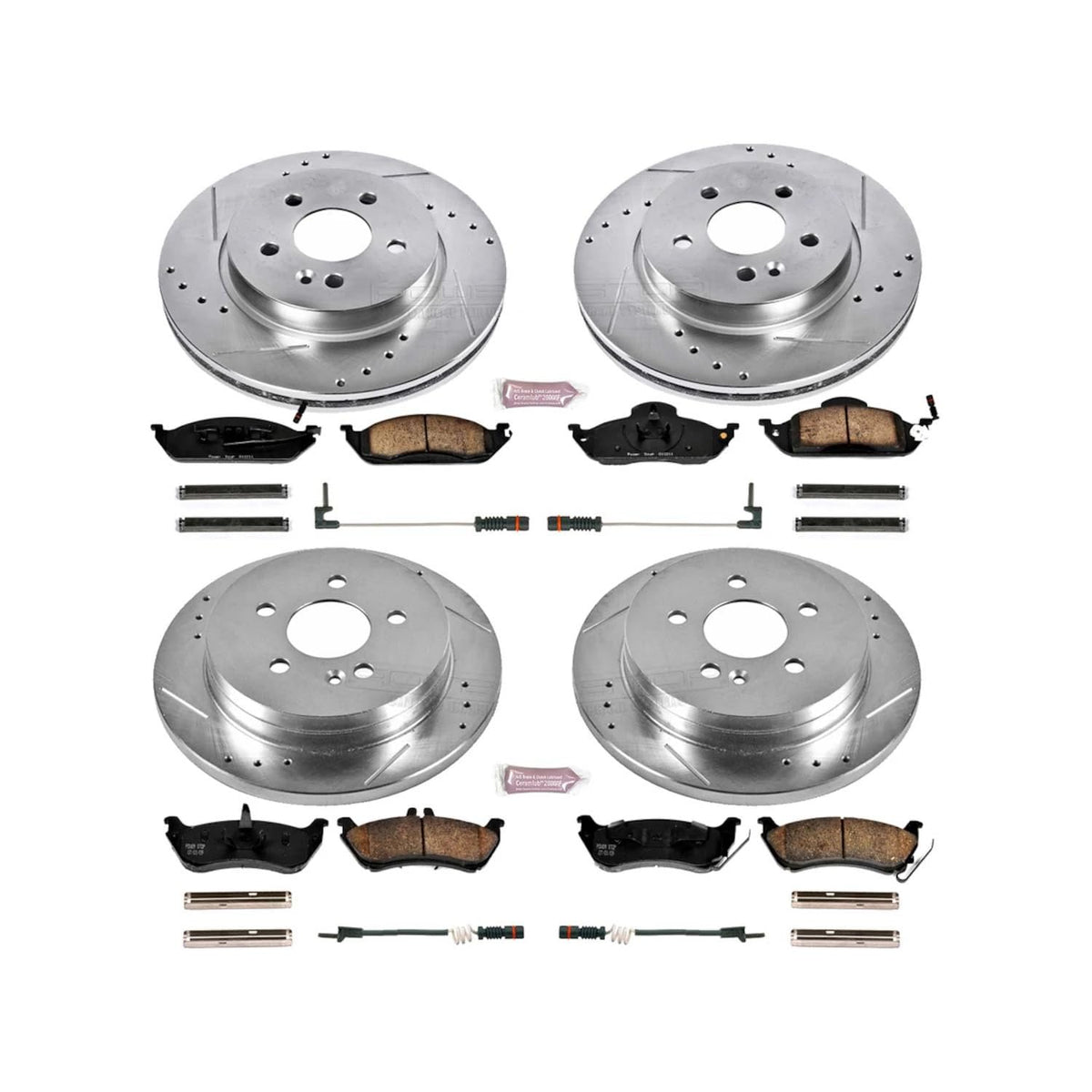 PowerStop Z23 Performance Brake Pad & Rotor Kit Front & Rear K2833