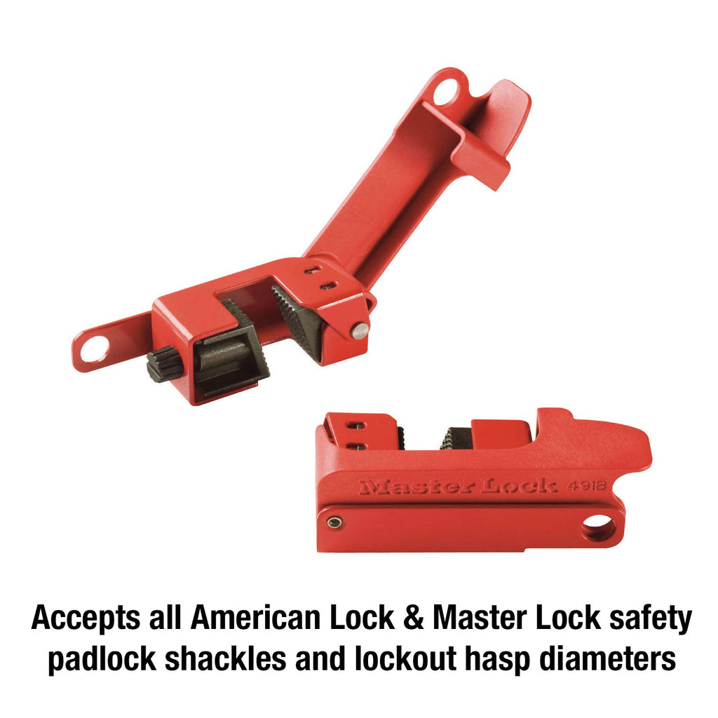 Master Lock 491B Lockout Tagout Circuit Breaker, Tall and Wide Toggles, 2A CR