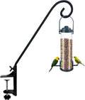 Heavy Duty Deck Hook,360 ° Rotating Design,Pole 15”Long Metal Deck Railing Hooks for Hanging Bird