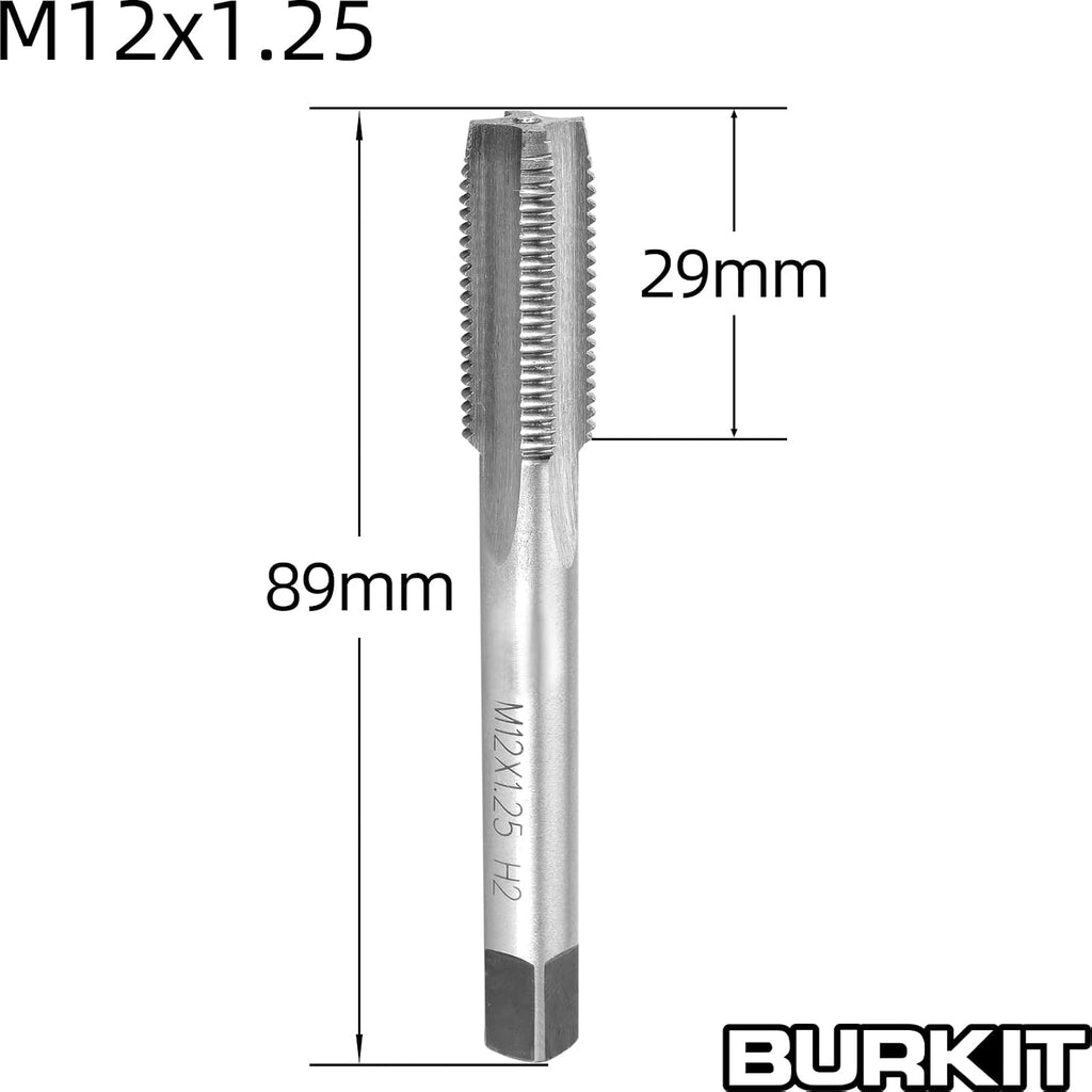 Burkit M12 X 1.25 Tap and Die Set Right Hand