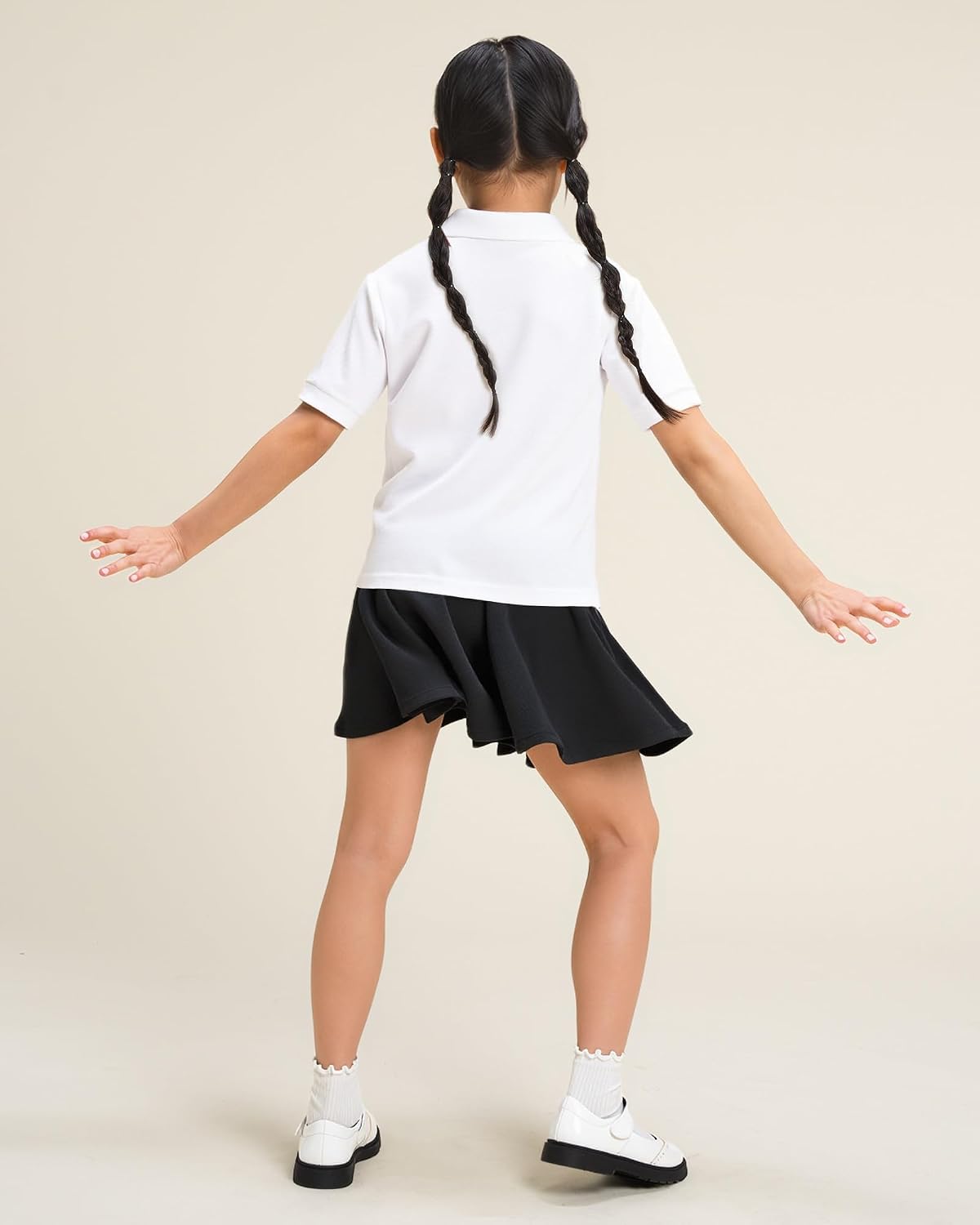 Girls Pleated Skater Uniform Skirts with Built in Shorts for School | Elastic waistband, Soft stretch fabric