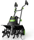 1800W 15A Corded Electric Tiller for Gardening and Soil Cultivation | 18"Width × 9"Depth | 400 RPM | 4-level