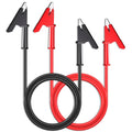 Dual-Ended Alligator Clip Electrical Test Leads 1000V 15A 3.5ft Jumper Wire