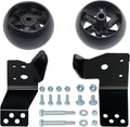 CheeMuii 2Pack 532174873 Mower Deck Wheels with 525509501 Deck Brackets Kit