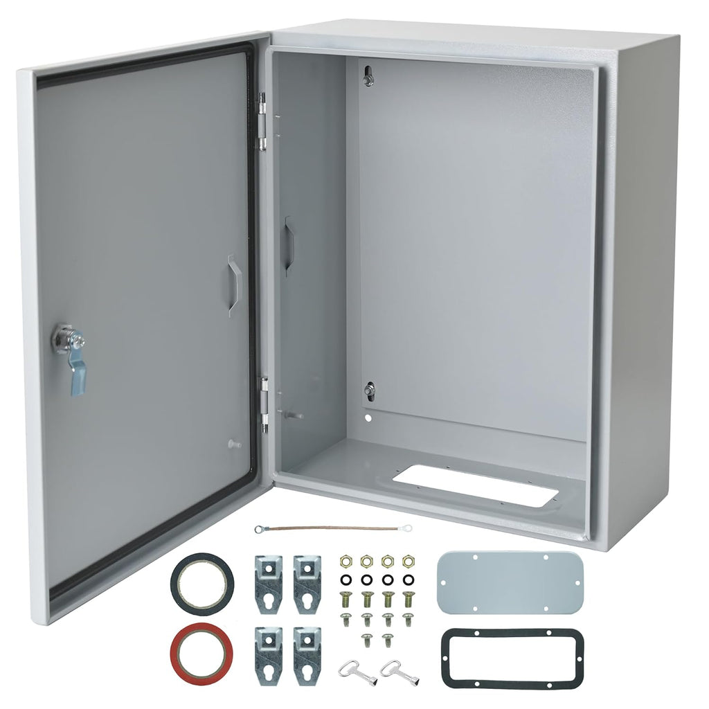 Waterproof Electrical Enclosure 20 x 16 x 8'', Outdoor Electrical Box Weatherproof, Electrical Junction Box with Reinforced Lock