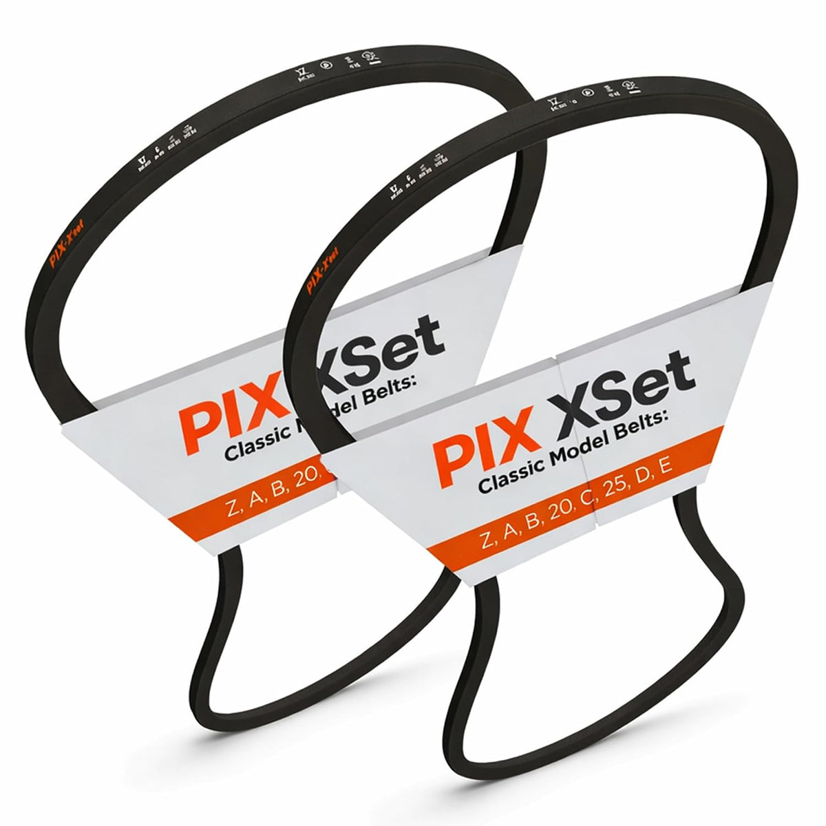 PIX A82/4L840 Wrapped V-Belt, 84" OC x 1/2" W, Pack of 2