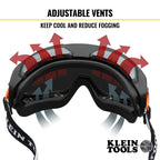 60480 Safety Goggles, Gray Lens
