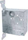 Steel City 4 Inch Square Box, 30.3 Cu in, CV Bracket