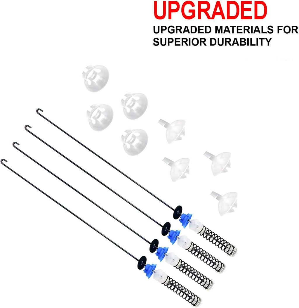 Upgraded Washer Suspension Rod Kit Replacement for Whirlpool WTW4655JW1 WTW4655JW2 WTW4850HW0 WTW4850HW1 WTW4850HW3 WTW4855HW0 WTW4855HW1 WTW4855HW2 WTW4855HW3 WTW4950HW0 WTW4950HW1 WTW4950HW2