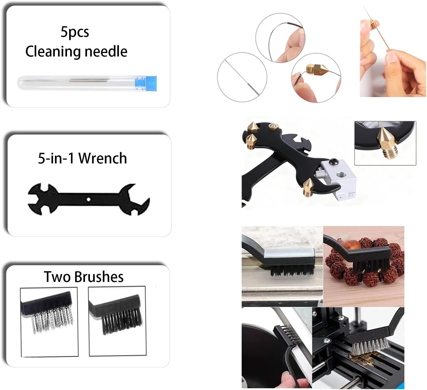 3D Printer Tool Kit, 32Pcs 3D Printing Deburring Tool, Craft Knife,Hand File,Carving Knife,Spirit Level,Cutting and