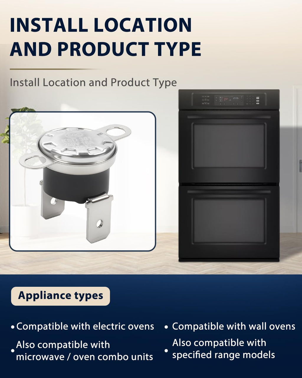 WP8304452 Oven Thermal Fuse Compatible with Whirlpool KitchenAid Maytag