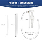 Rdxcv Fluid Pump for Quart Bottle, Fluid Hand Pump (Long Hose,1PCS)