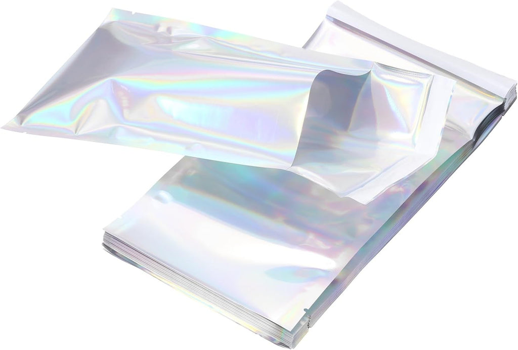 50Pcs Holographic Bags 9" x 5" Holographic Metallic Poly Mailers