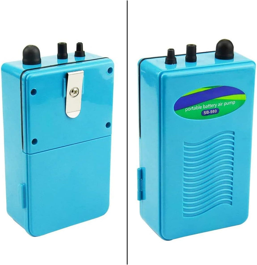 Battery Aquarium Air Pump, Saim Aquarium Battery Backup Operated Fish Tank Air Pump Aerator Oxygen for Fish Tank