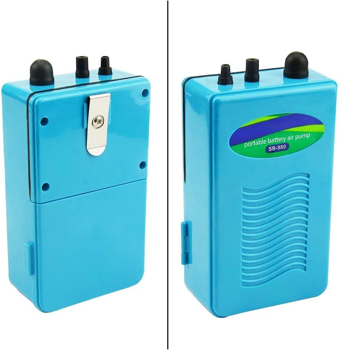 Battery Aquarium Air Pump, Saim Aquarium Battery Backup Operated Fish Tank Air Pump Aerator Oxygen for Fish Tank