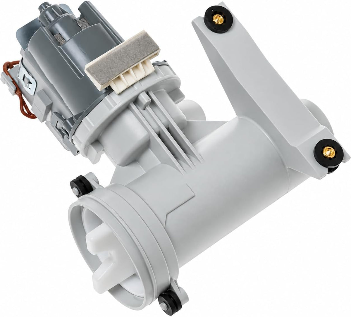 WH11X34740 WH23X25518 Washer Drain Pump Motor Fit for GE GFW450SPK0DG GFW450SPM0DG GFW450SPM1DG GFW450SSM0WW GFW450SSM1WW GFWH1200D0WW GFWH1300D0WW GFWH1400D0WW GFWH1405D0MS GFWH2400L0WW GFWH2405L0BB