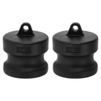 Kozelo 2Pcs Type DP 1-1/2"Poly Dust Plug Cam Lock Hose Fitting