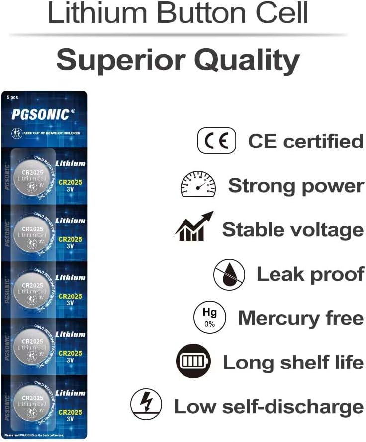 CR2025 3V Lithium Battery (15pcs)