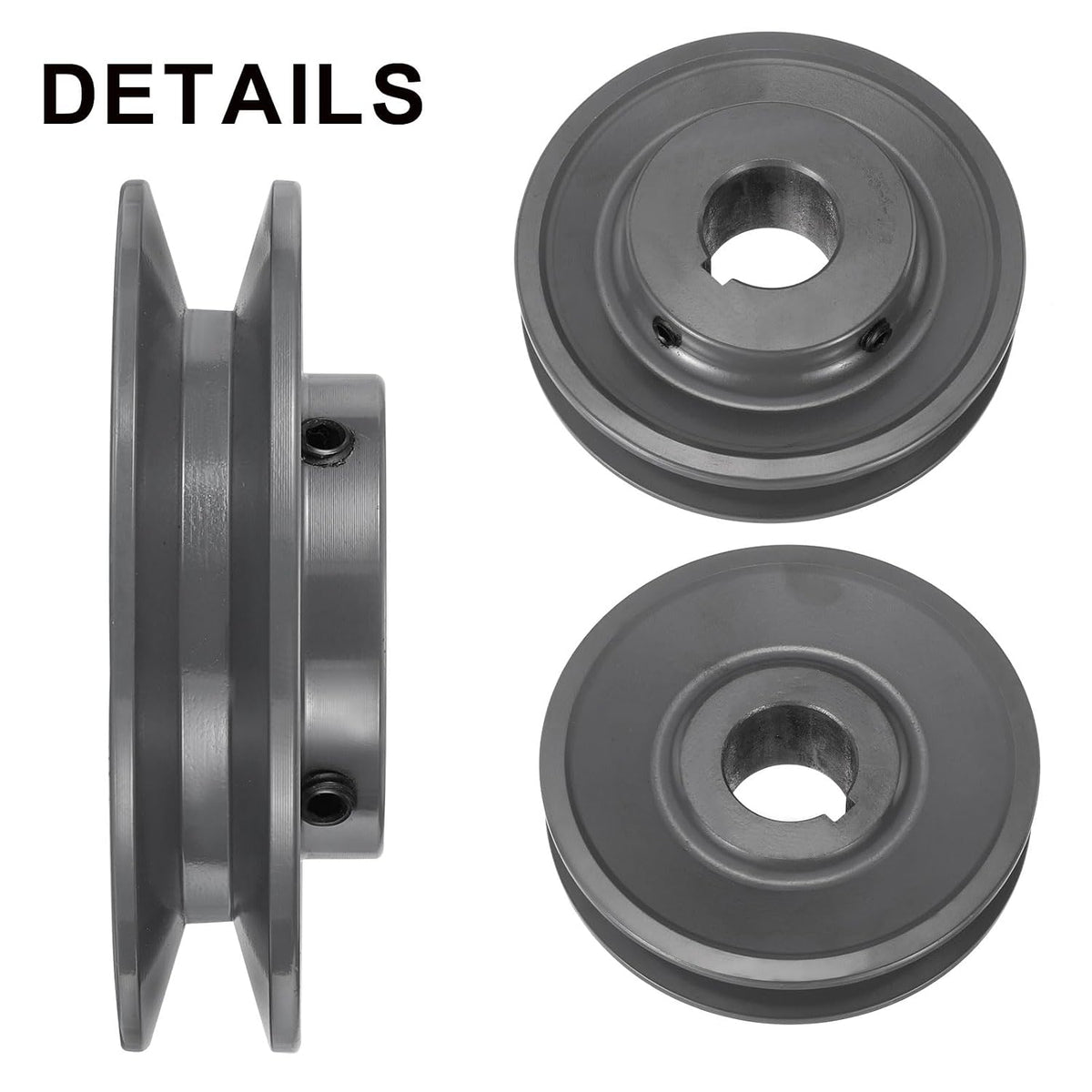 uxcell BK45-1 1/8 V-Belt Sheave 1 1/8"Bore 4.25"OD Single Groove Web Sheave