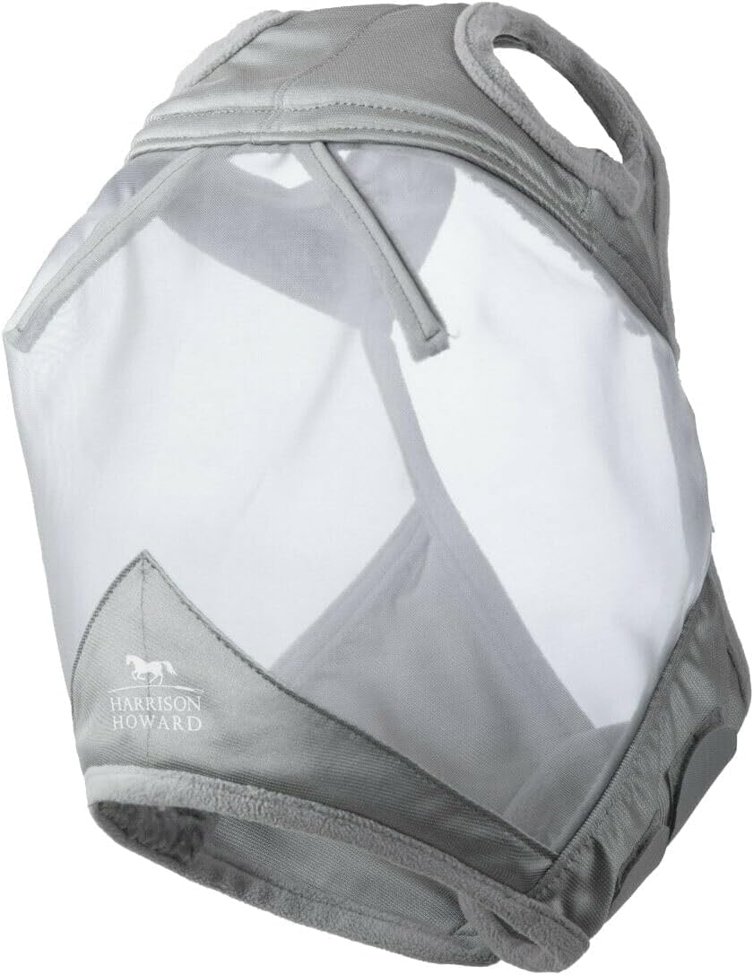 CareMaster Horse Fly Mask Large Eye Space Standard Moonlight Silver Medium Cob