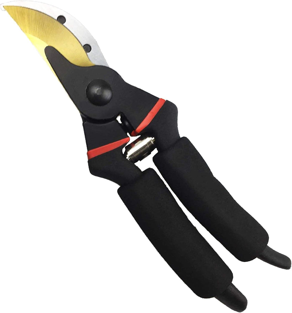 8" Professional Premium Titanium Bypass Pruning Shears (GPPS-1003), Hand Pruners, Garden Clippers, Bonsai Cutters