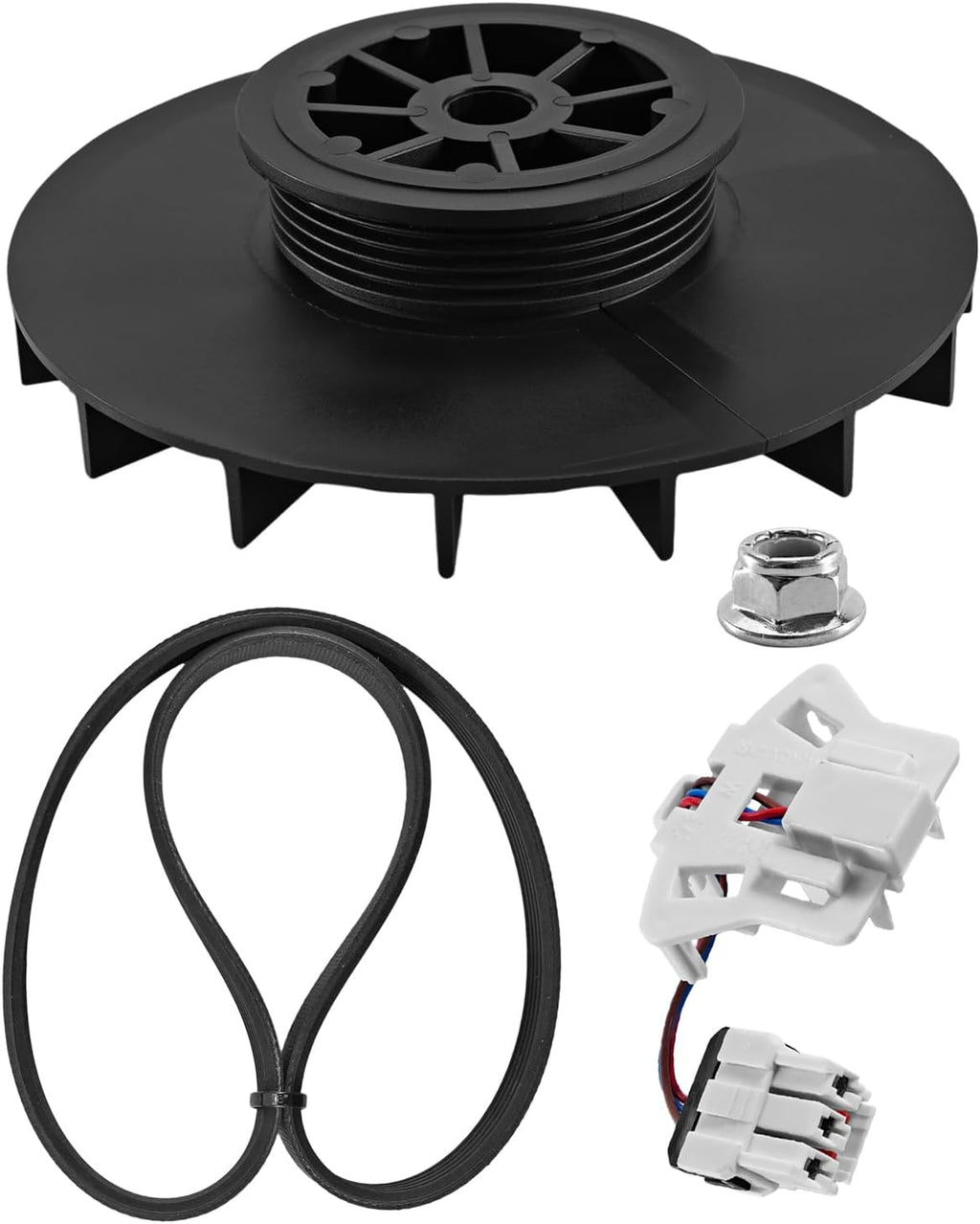 Washer Motor Pulley Belt Speed Sensor Kit Fit for GE Clothes Washer