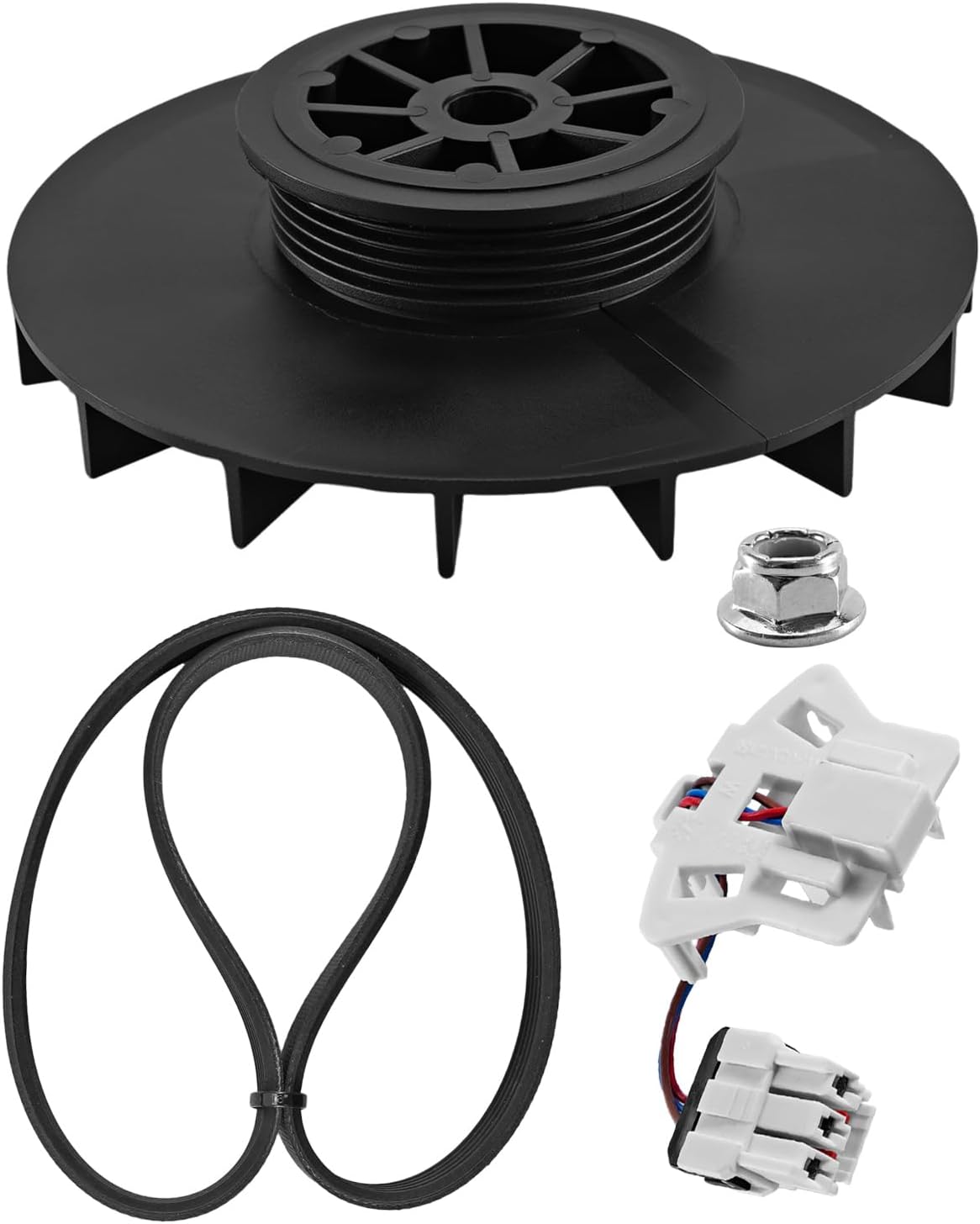 Washer Motor Pulley Belt Speed Sensor Kit Fit for GE Clothes Washer