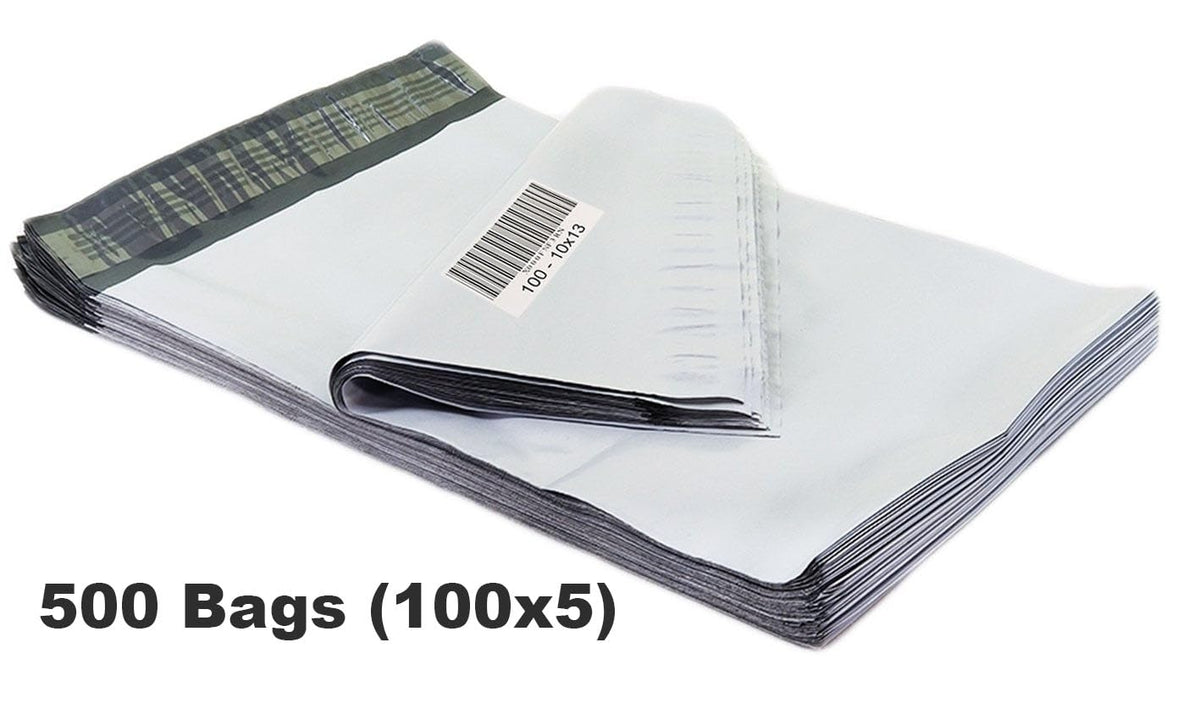 White Poly Mailers, 10 x 13 Inch, 500 Pack