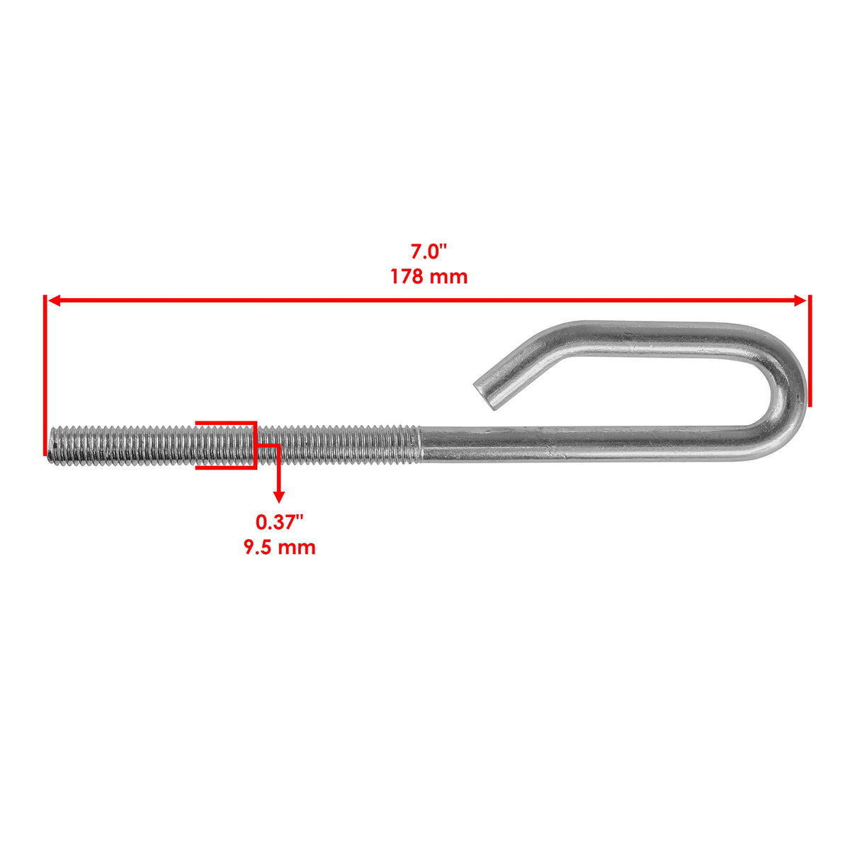 Caltric 2 Deck Lift Bolt Nut Trunnion Compatible With John Deere E130 E140 E150 E170 E180 E160