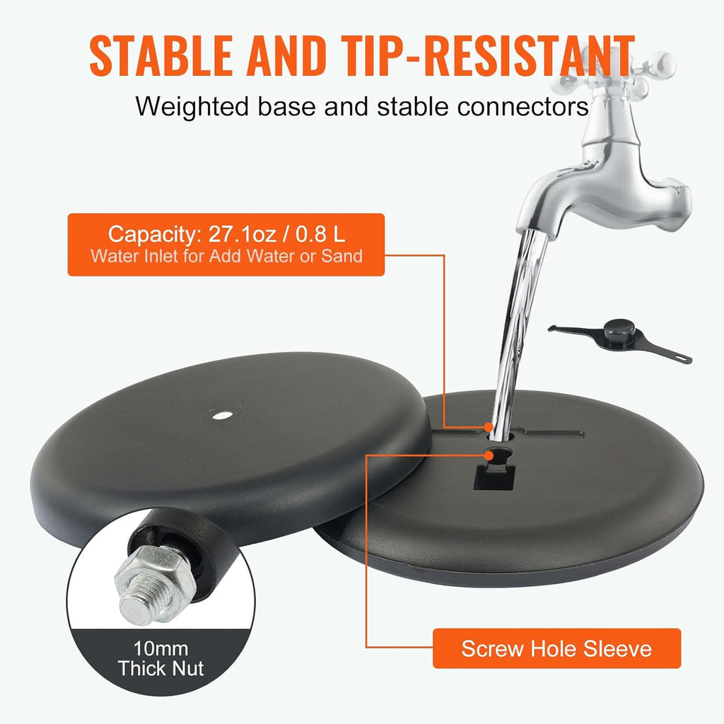 Pedestal Sign Holder, 11 x 17 Inch Vertical and Horizontal Adjustable Poster Stand, Heavy-Duty Floor Standing Sign