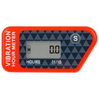 Vibration Hour Meter, IP68 Waterproof, for Small Engines, Red