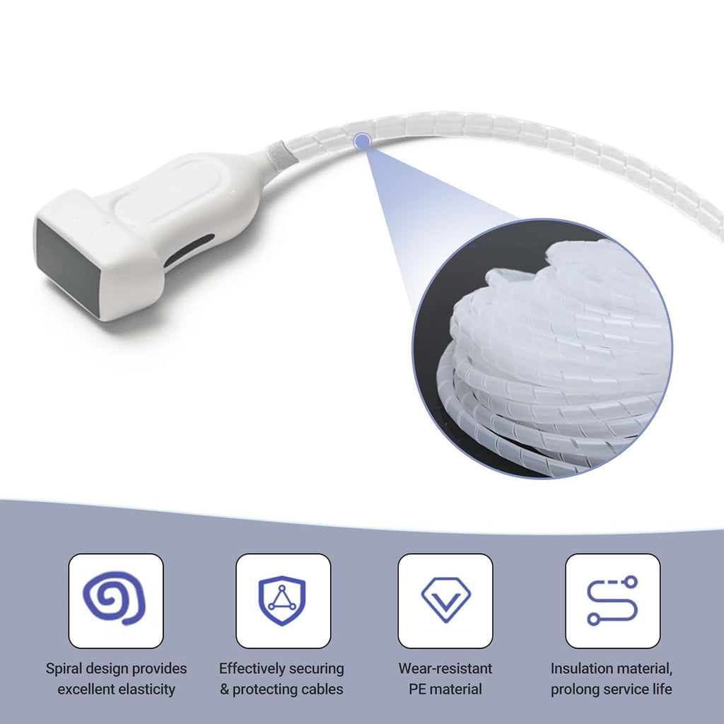Ultrasound Probe Cable Protective Case, Durable Cover for 1/2" Circumference Cables, 23ft Length